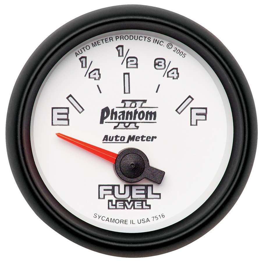 AutoMeter Phantom II Fuel Level Gauge 7516, 240-33 Ohm