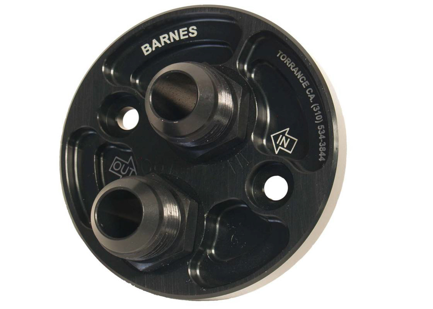 Barnes Systems Automotive Hardware Oil Filter Block Off Plate -12 Fitting 8932-12