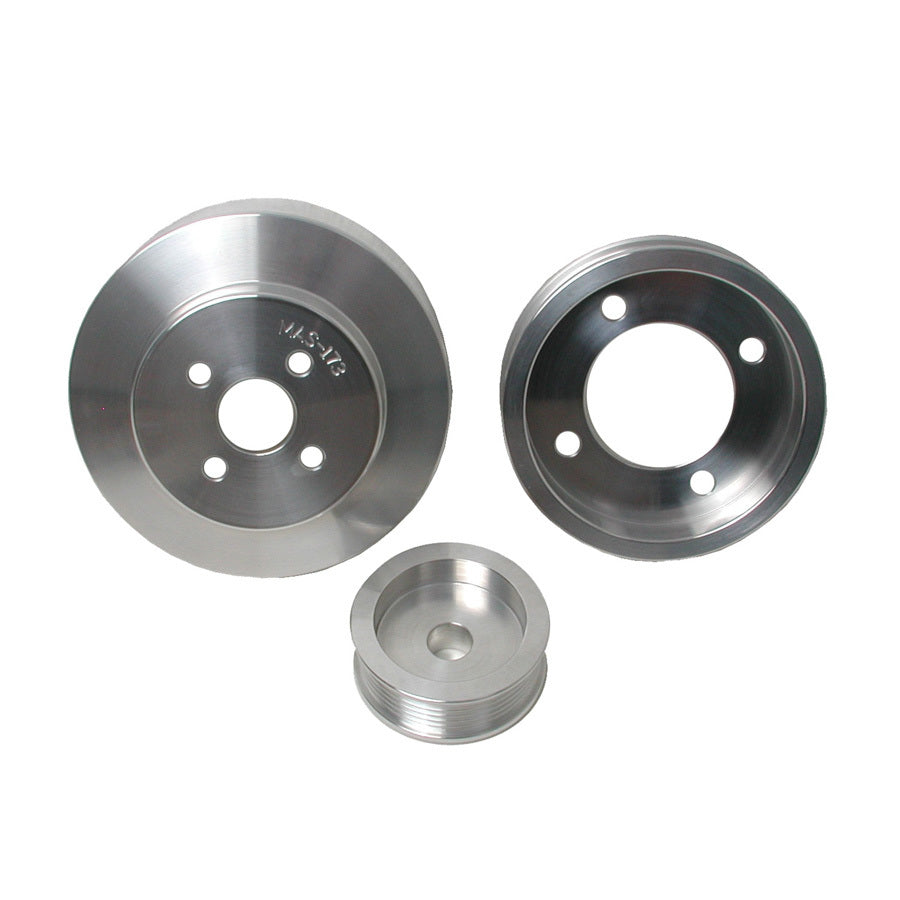 BBK Performance 1554 3-Piece Underdrive Pulley Kit for 1994-1995 Ford Mustang 5.0L
