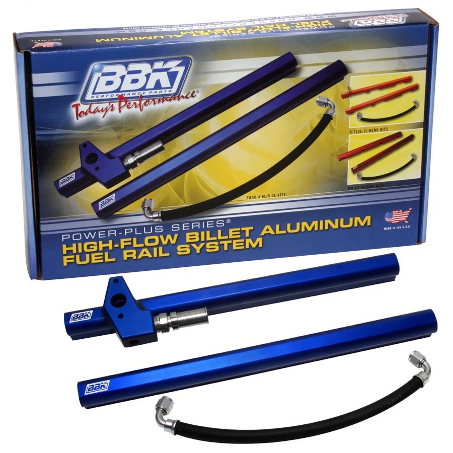 BBK Performance 5015 High-Flow Billet Aluminum Fuel Rail Kit for 1996-1998 Ford Mustang