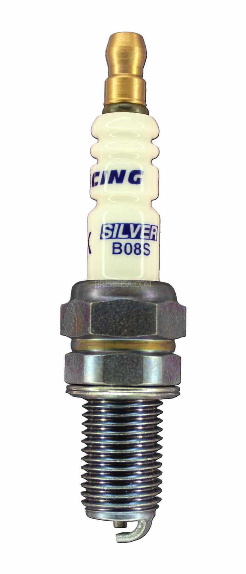 Brisk Wheel Accessory Spark Plug Silver Racing B08S