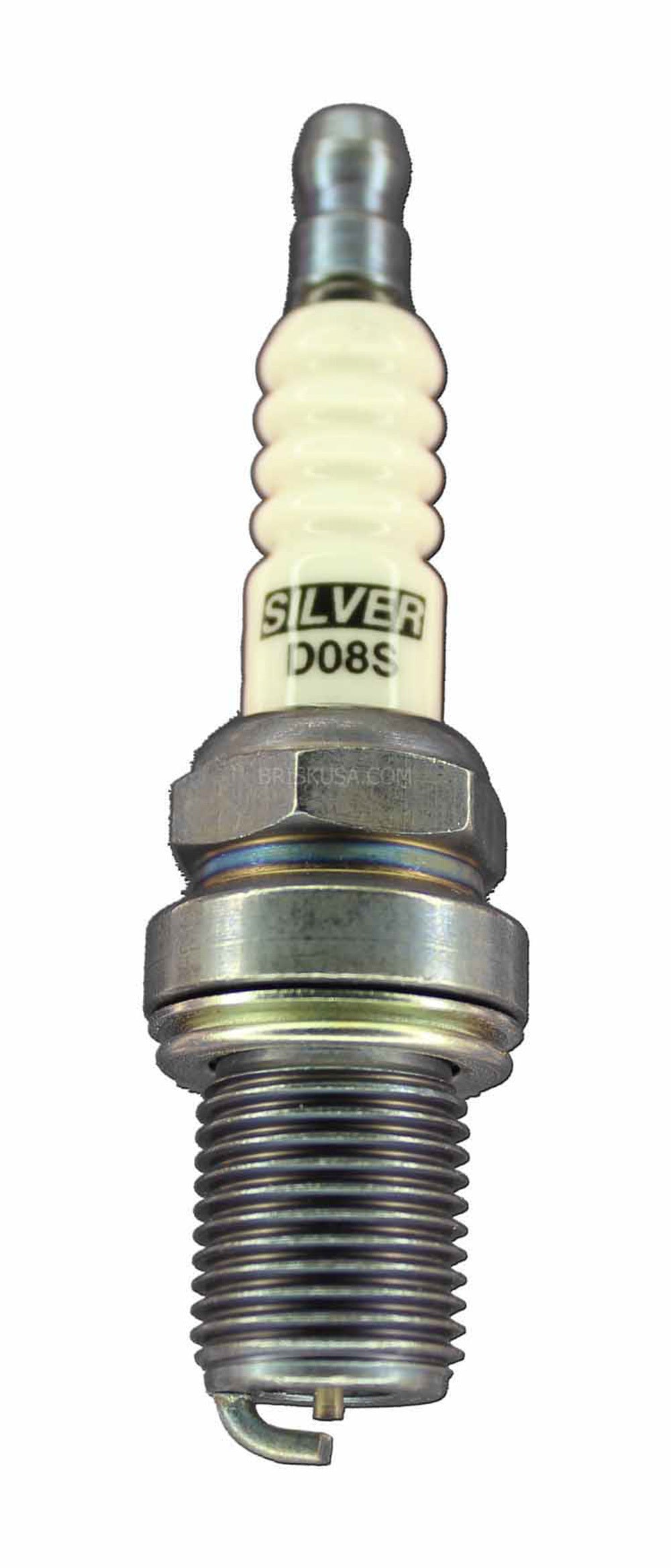 Brisk Wheel Accessory Spark Plug Silver Racing D08S