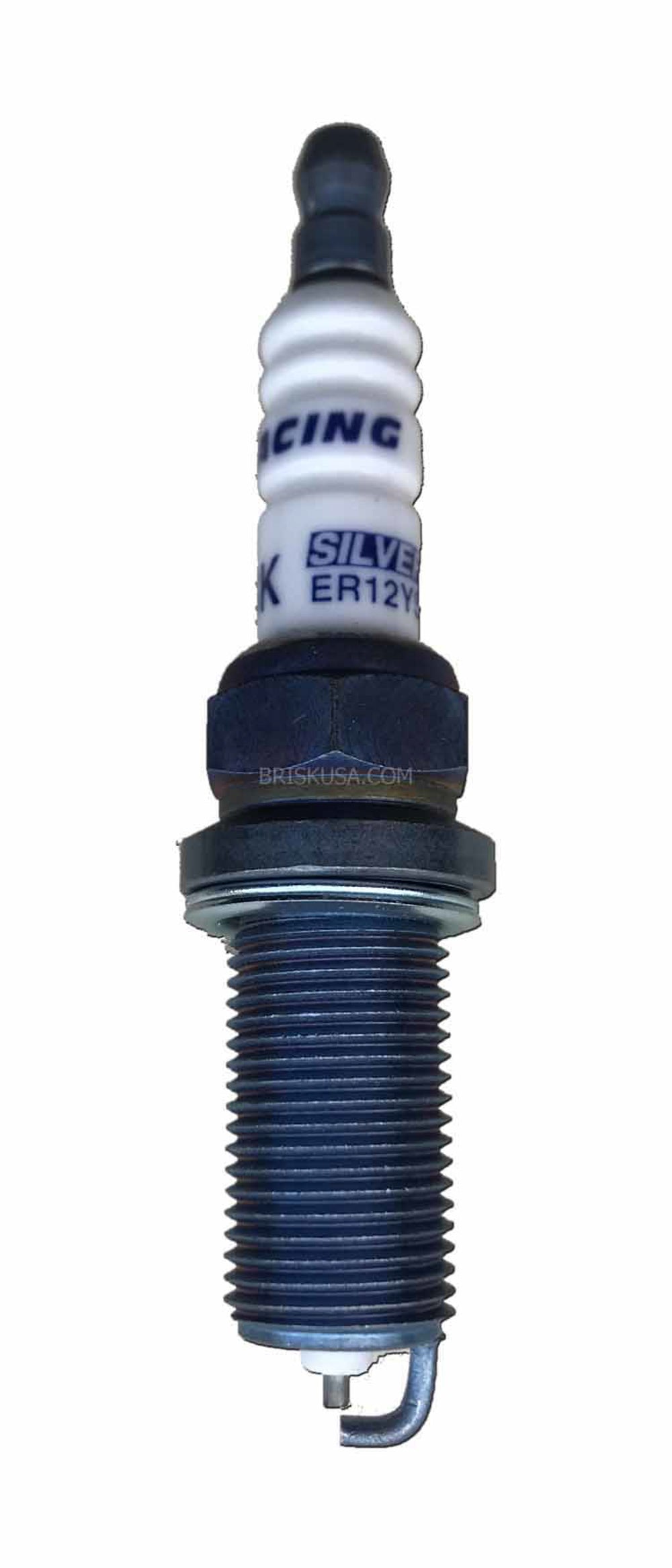 Brisk Wheel Accessory Spark Plug Silver Racing ER12YS