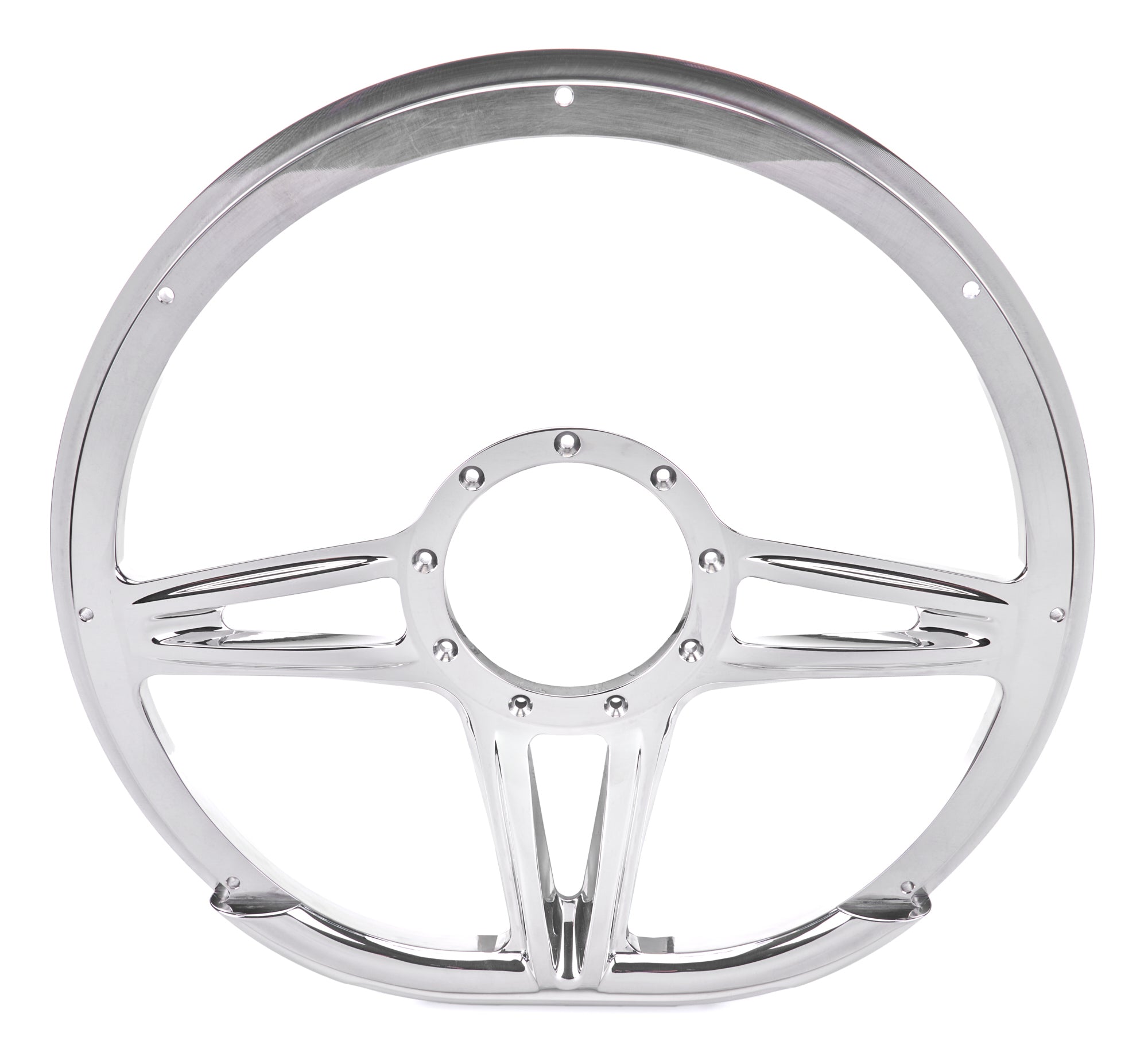 Billet Specialties Wheel Accessory Steering Wheel 14in D-Shape Victory Polished 29441