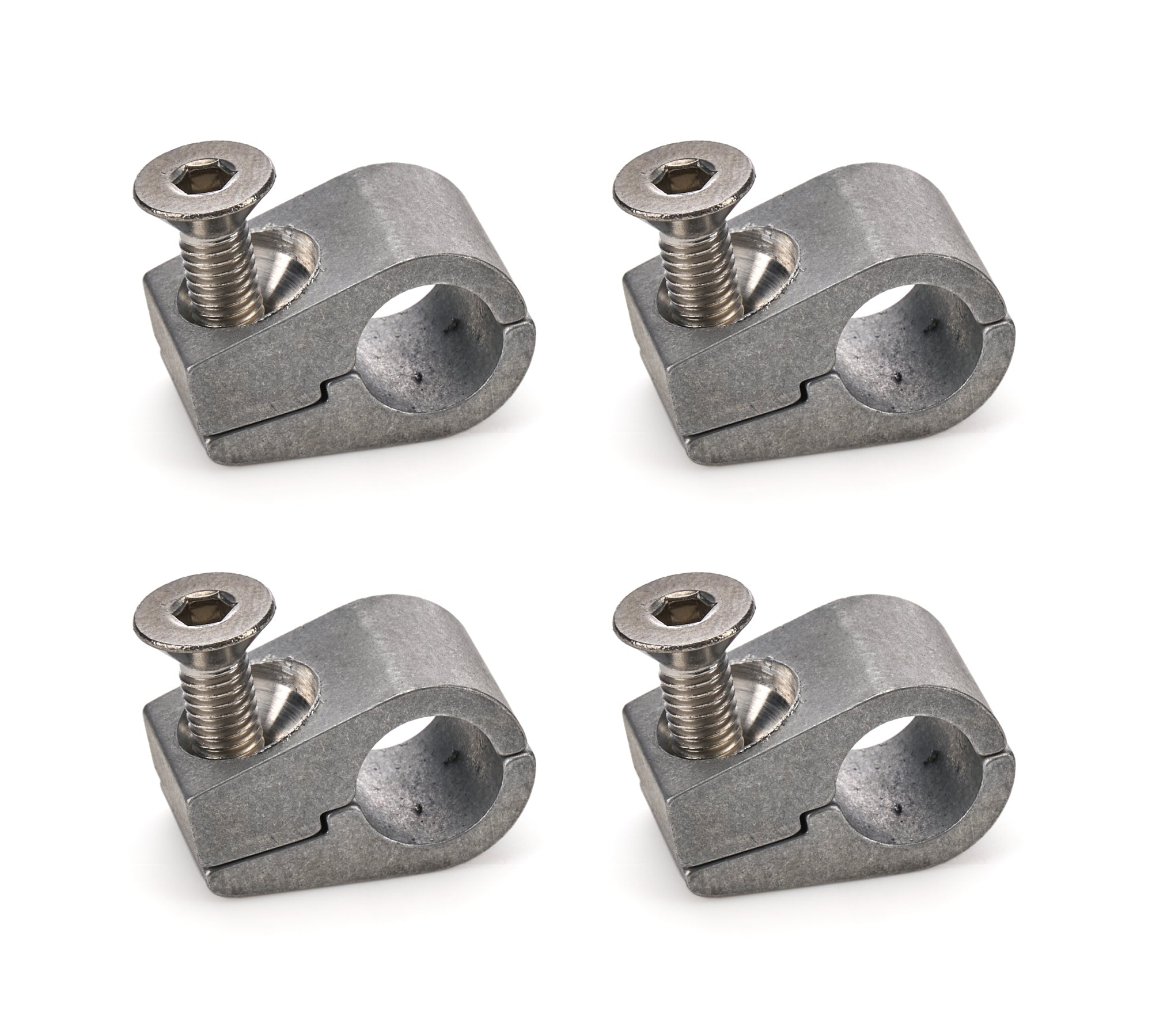 Billet Specialties Line Clamps 3/8in (4PK) 65410