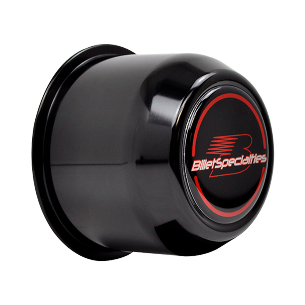 Billet Specialties Center Cap Push Tru 3.2 90 CB Black 2-1/2 in TALL 999084B