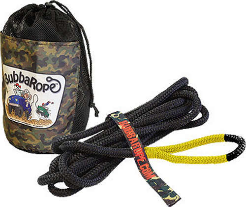Bubba Rope Tow Straps and Components Lil Bubba Rope 1/2in X 20ft YelloW Eyes 176650YWG