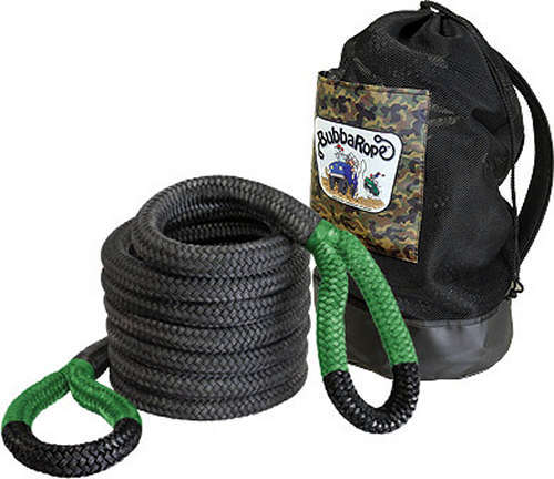 Bubba Rope Tow Straps and Components Jumbo Bubba Rope 1-1/2in X 30ft Green Eyes 176730GRG
