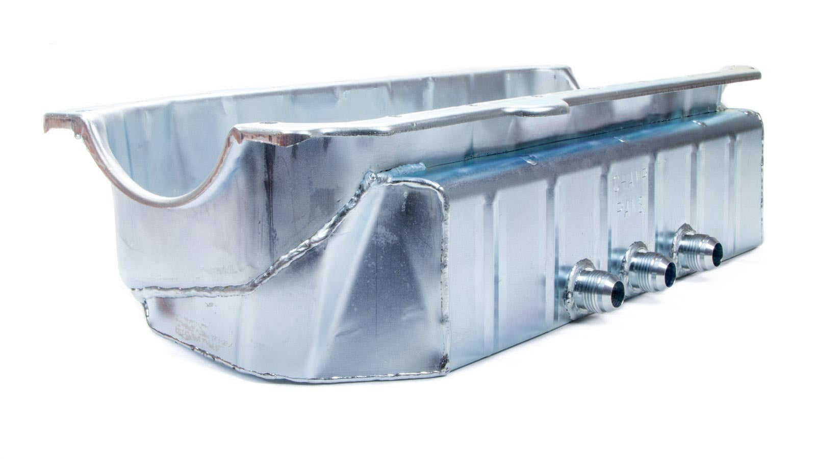 Champ Pans CP155KO-3 Engine Oil Pan, 5.5 in Deep, Three 12 AN Male Passenger Side Pickups, Steel