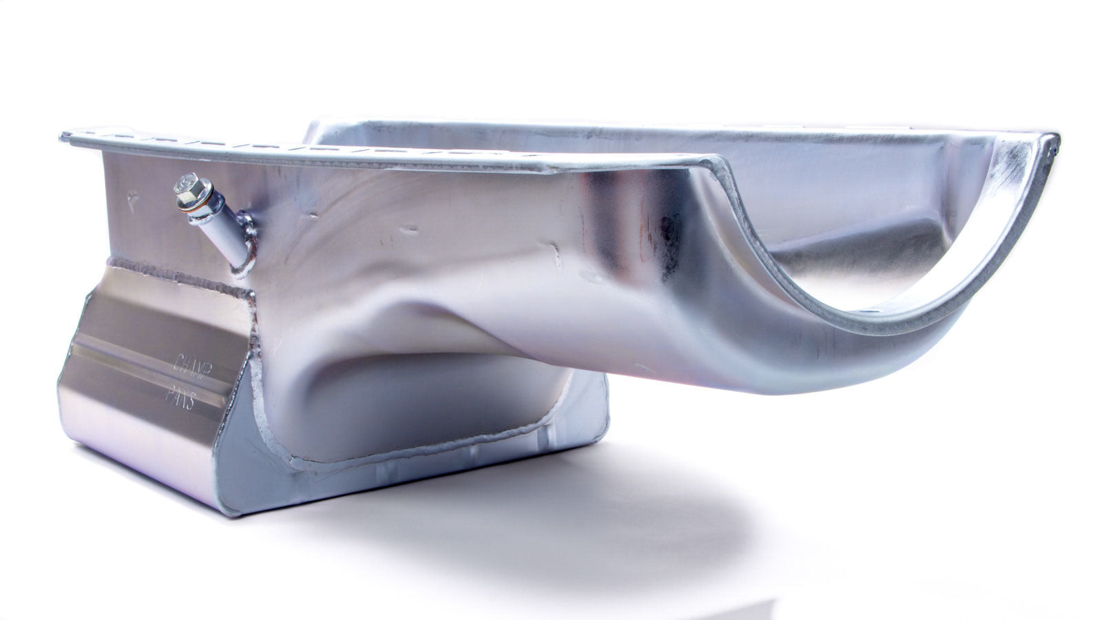 Champ Pans CP208 Engine Oil Pan, Street / Strip, Rear Sump, 8 qt, 8 in Deep, Steel