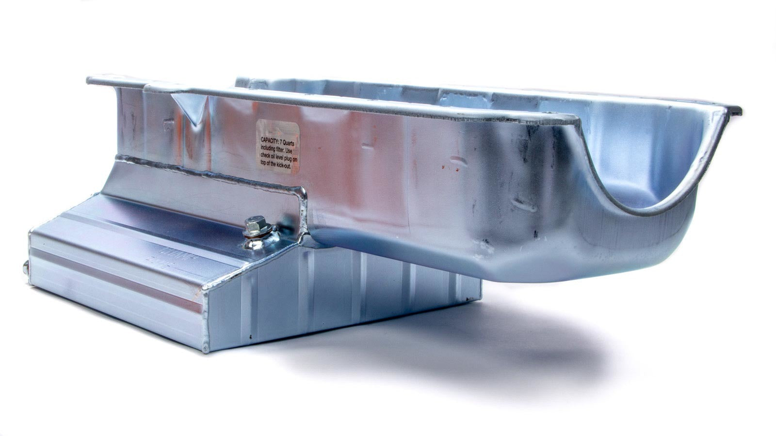 Champ Pans CP57RB Engine Oil Pan, Rear Sump, 7 qt, 7 in Deep, Kick Out, Steel