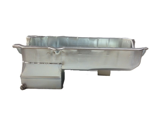 Champ Pans CP62 Engine Oil Pan, Rear Sump, 5 qt, 8 in Deep, Zinc Plated, 2-Piece Seal