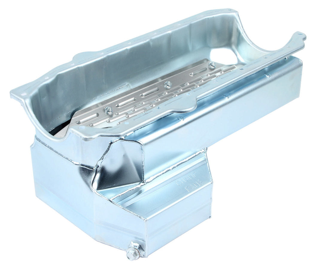 Champ Pans CP80KO Engine Oil Pan, Competition, Rear Sump, 8 qt, 8 in Deep, Steel