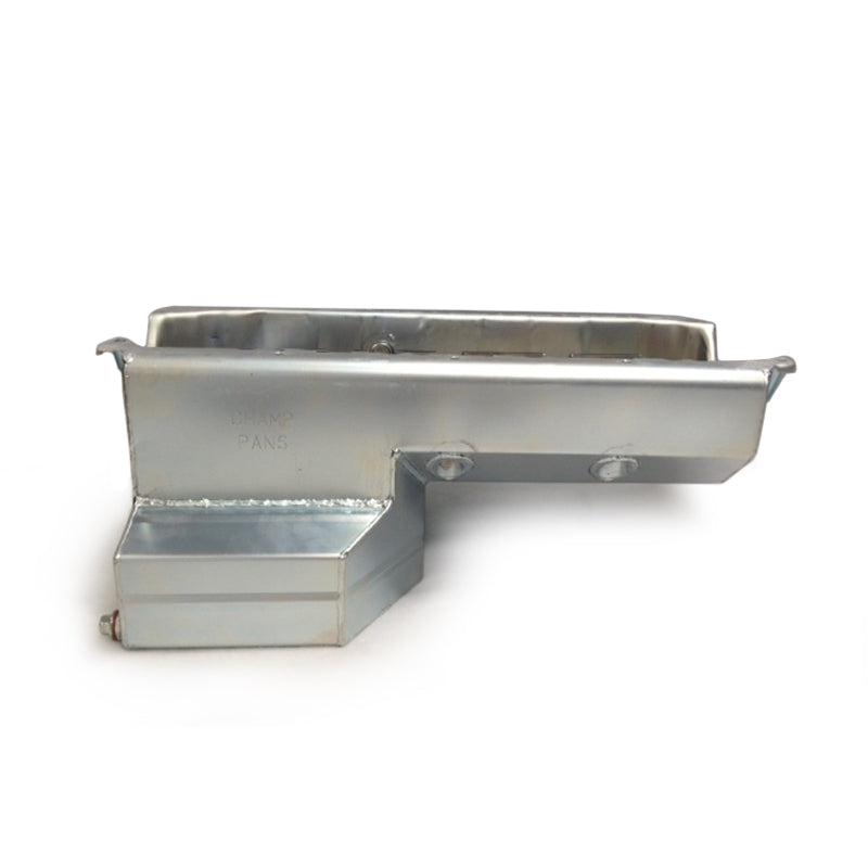 Champ Pans CP81KO Engine Oil Pan, Pro Series, Wet Sump, 8 qt with Filter, 8 in Deep, Kick Out