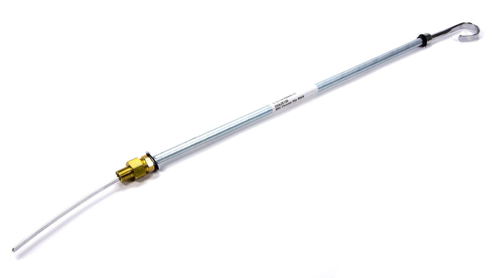 Champ Pans JR130 Engine Oil Dipstick, Solid Tube, Pan Mount, 17 in Long, 1/2-20 in Male Fitting