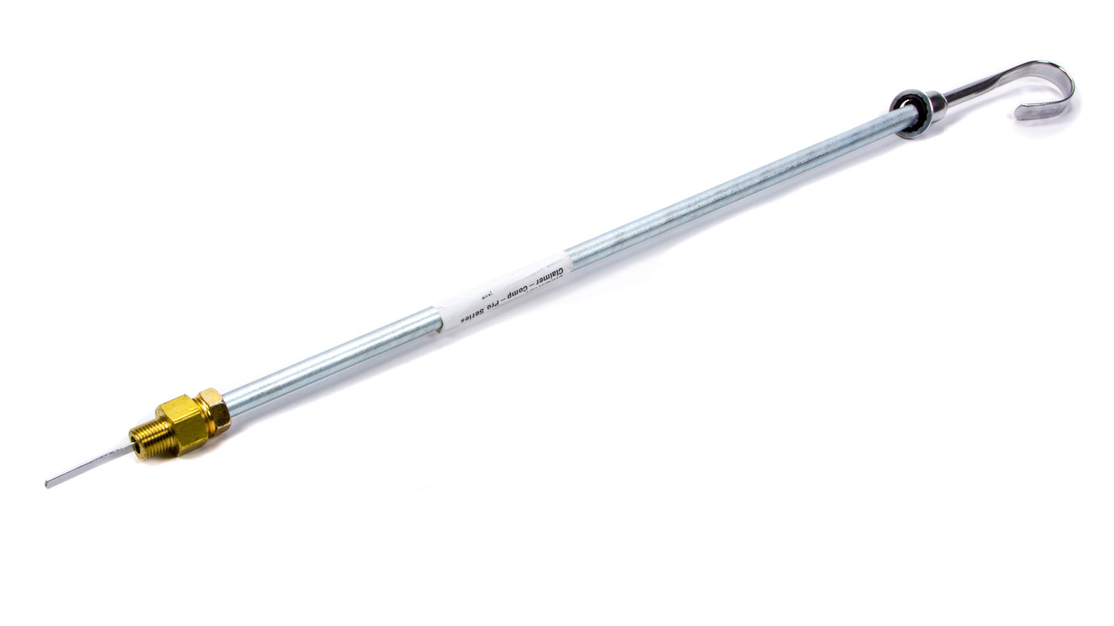 Champ Pans JR131 Engine Oil Dipstick, Solid Tube, Block Mount, 21 in Long, 1/4 in NPT Male Fitting