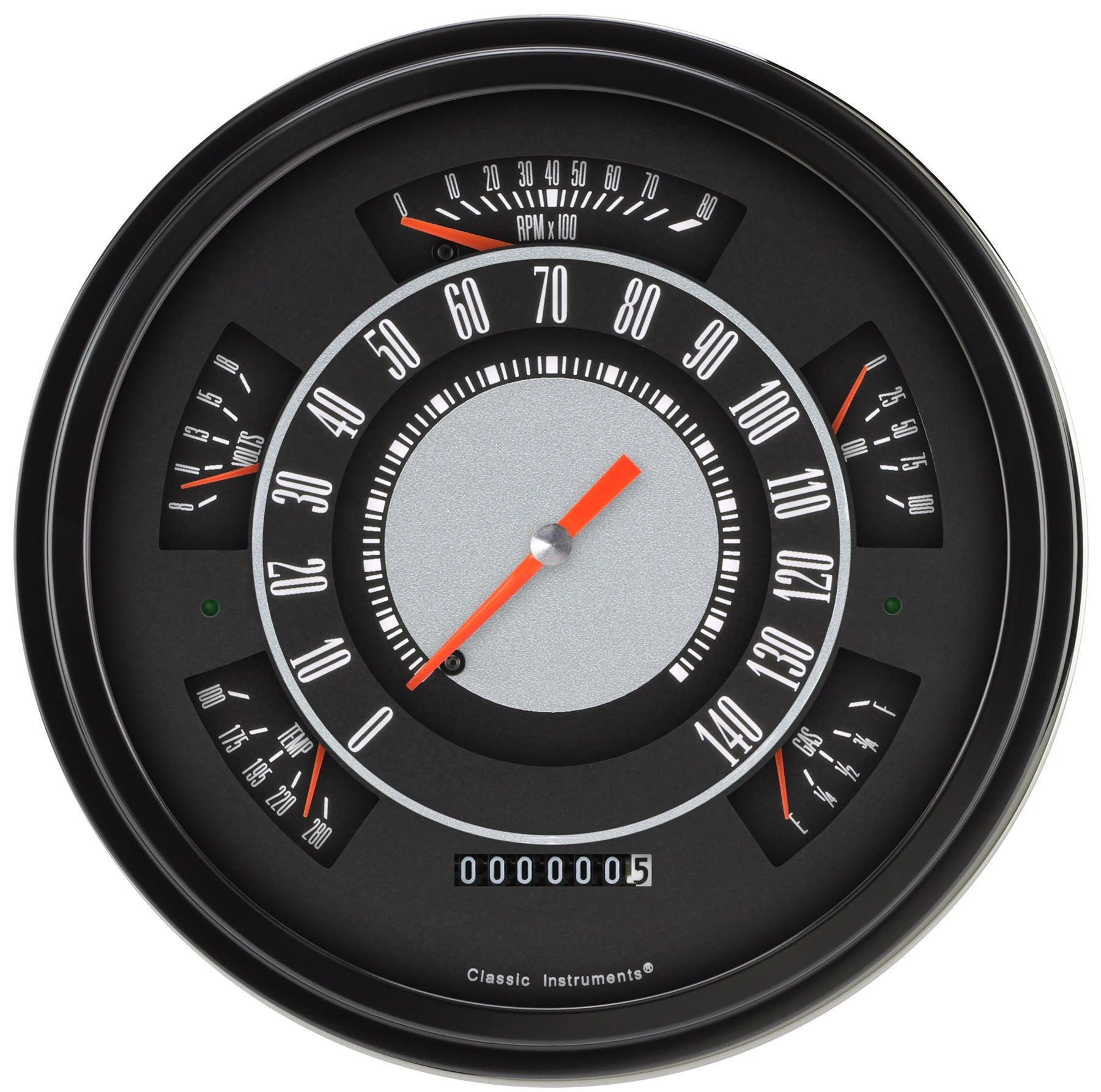 Classic Instruments Analog Gauge Kits 66-77 Ford Bronco Original Gauge Set FB66OE