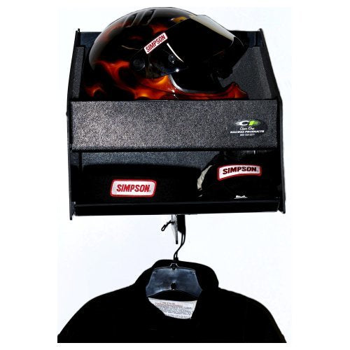 Clear One Shop/Trailer Organizers Deluxe Helmet 1 Bay w/ Shelf TC151