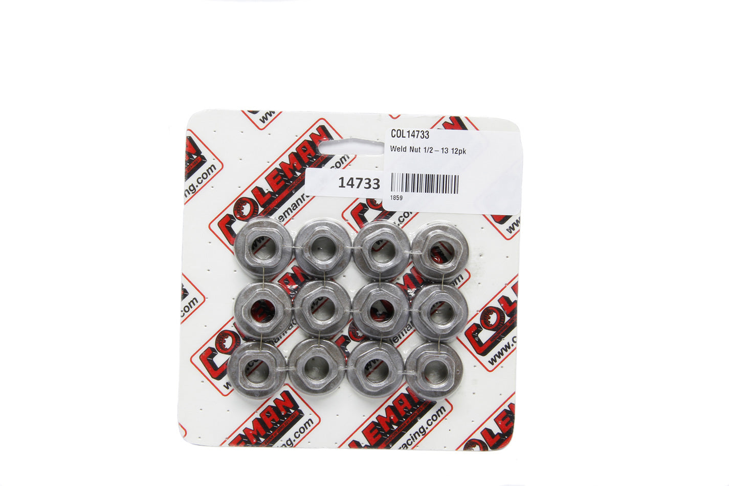 Coleman Machine Weld Nut 1/2-13 12pk 14733