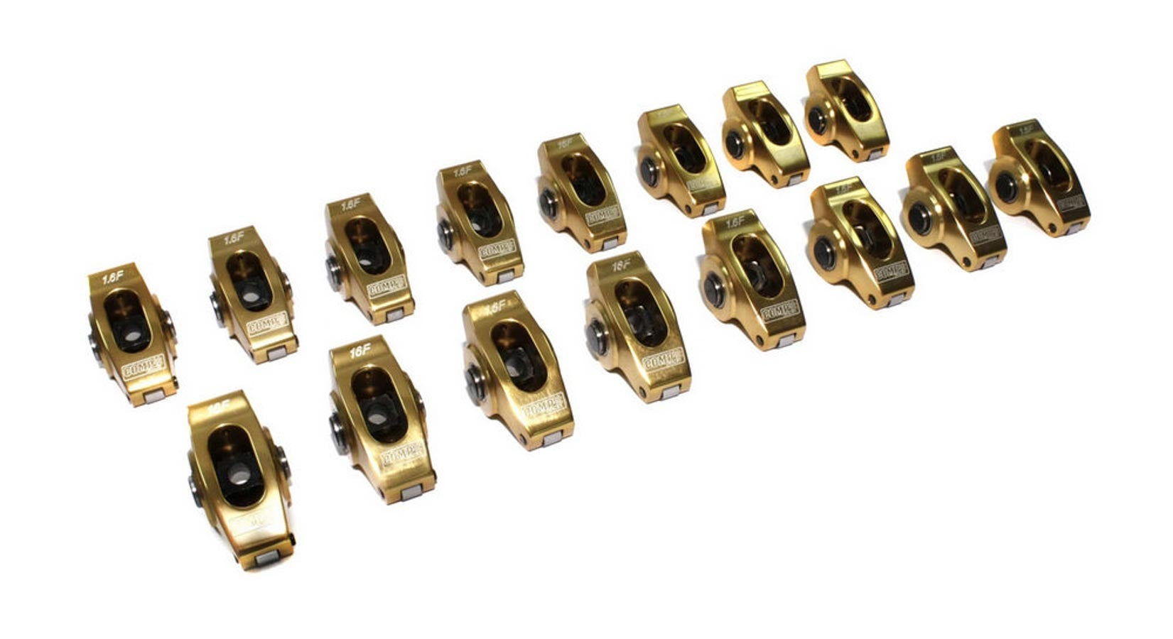 COMP Cams SBF Ultra Gold Rocker Arm's - 1.6 Ratio 7/16 Stud 19044-16