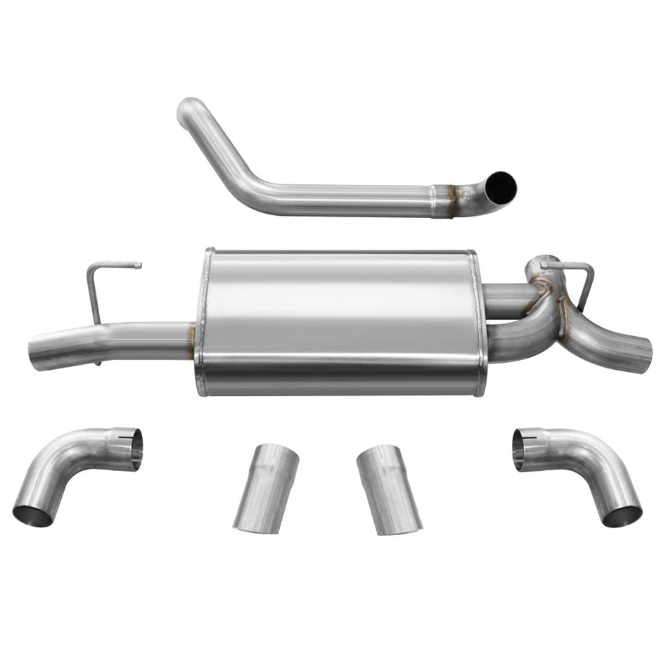 Corsa Performance 18- Jeep JL 3.6L Axle Back Exhaust w/Turndown 21013