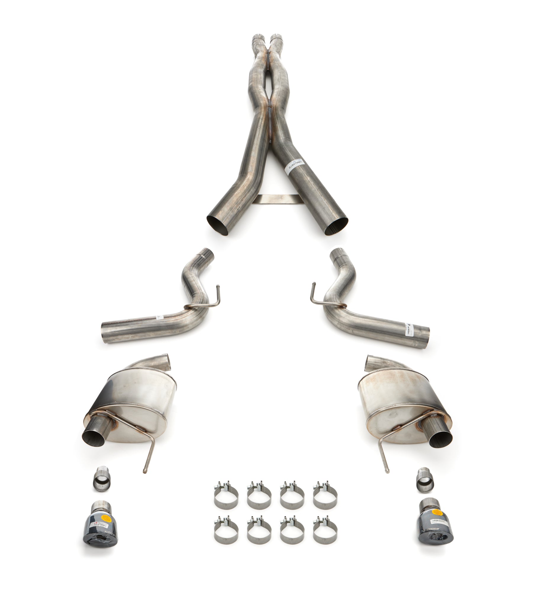 Corsa Performance 24- Mustang 5.0L Cat Back Exhaust 21250BLK