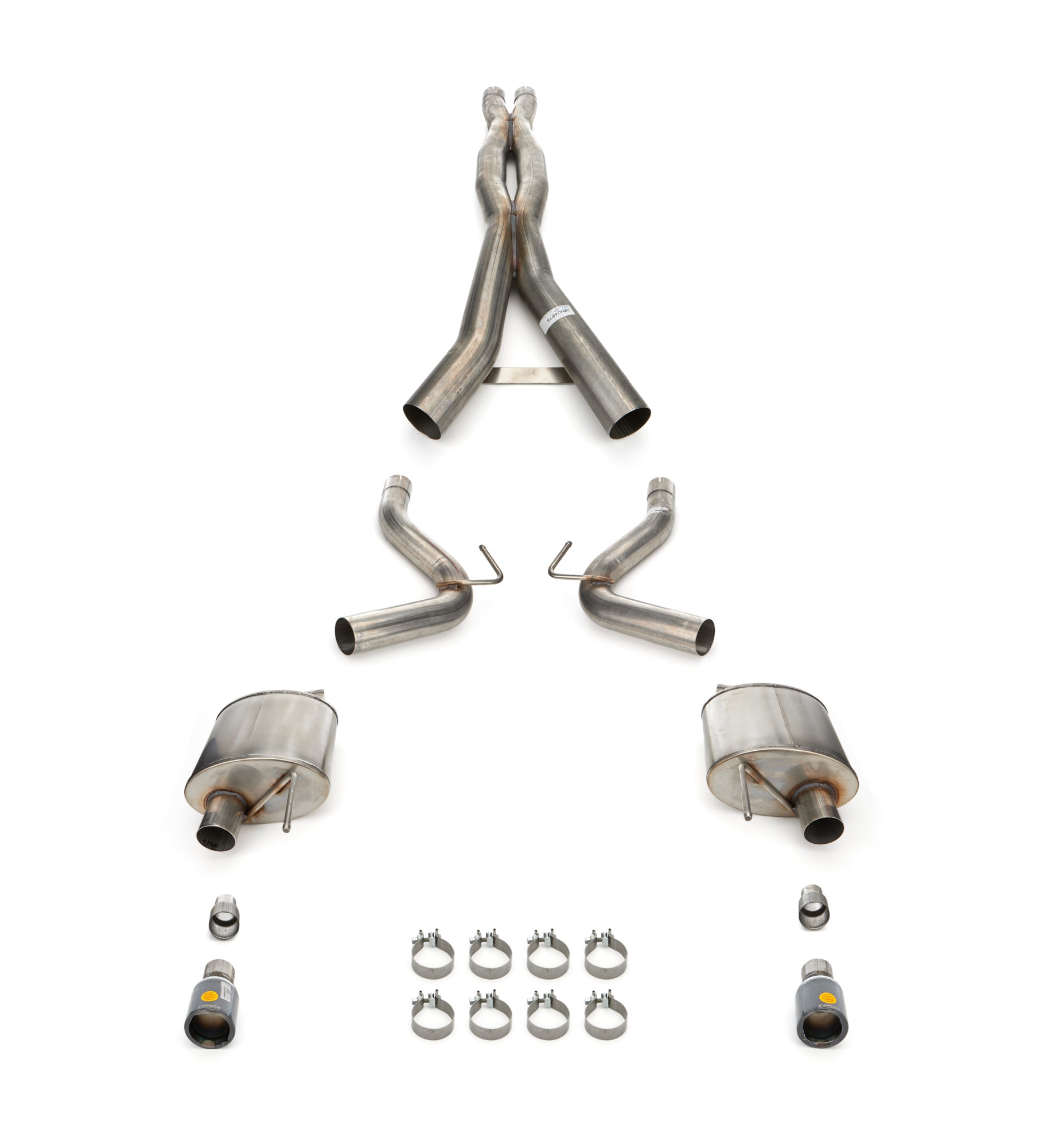 Corsa Performance 24- Mustang 5.0L Cat Back Exhaust 21251BLK