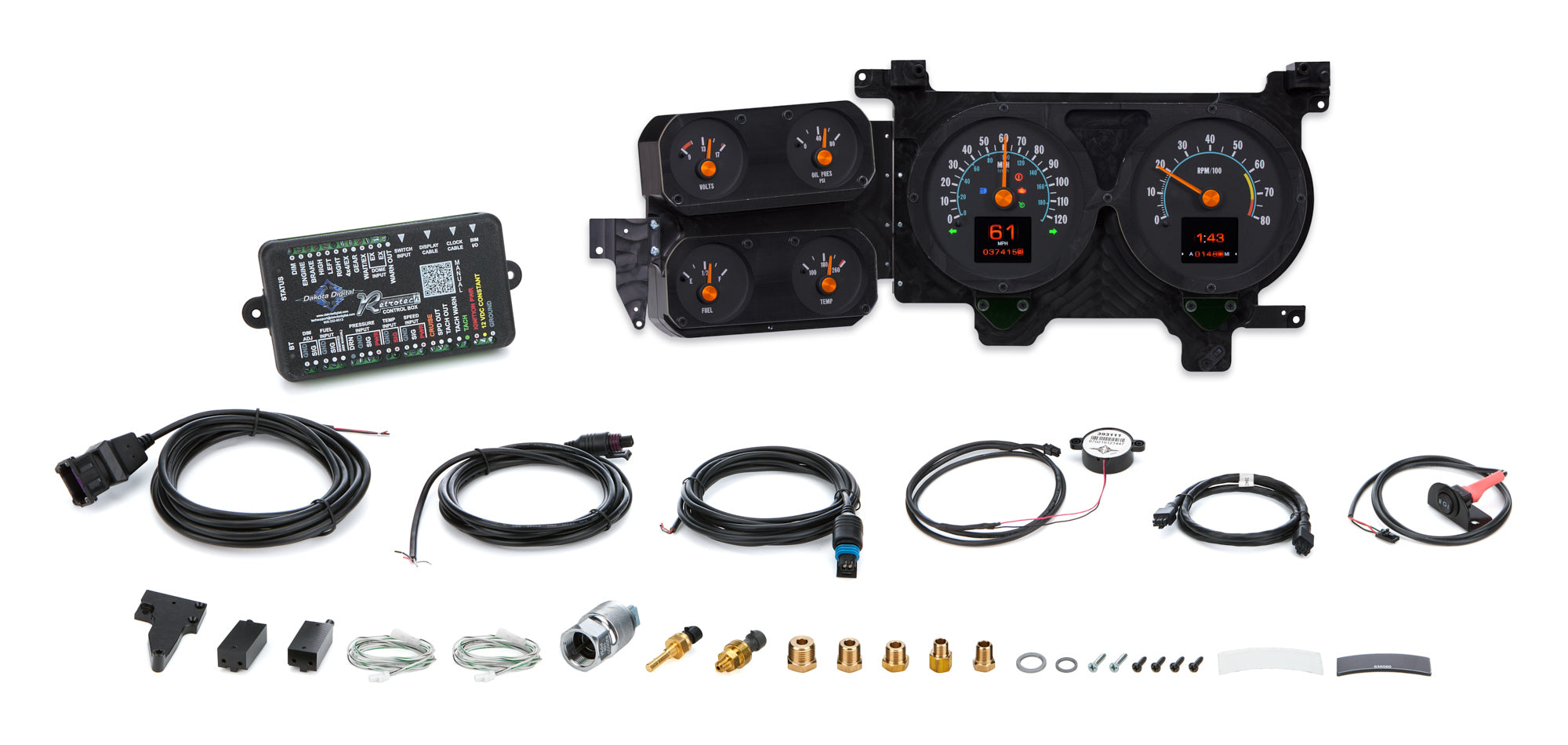 Dakota Digital 1973-91 Chevy Truck RTX Instrument System RTX-76C-PU-X