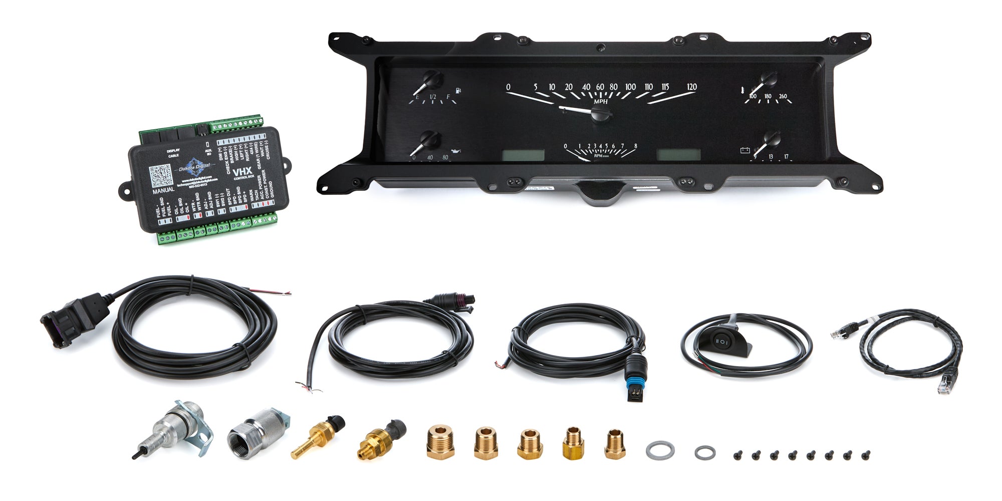 Dakota Digital 1967-72 Ford Pickup VHX Instrument System VHX-67F-PU-K-W