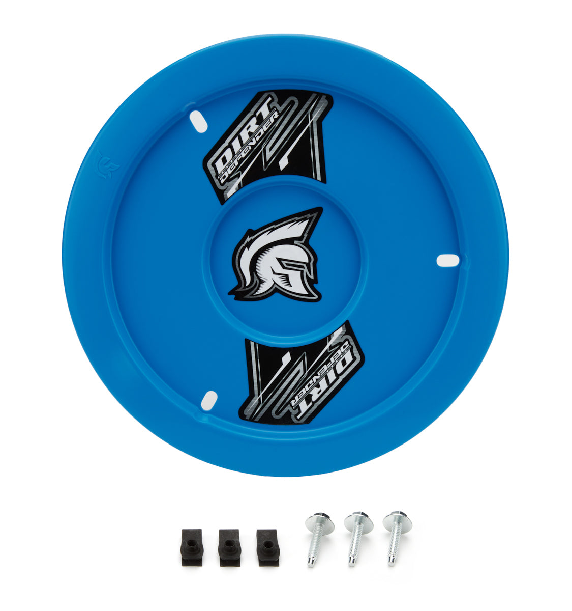 Dirt Defender Racing Products Mud Cover - Gen Ii - Bolt-On - Hardware Included - Cover Only - Plastic - Light Blue - 15 in Wh