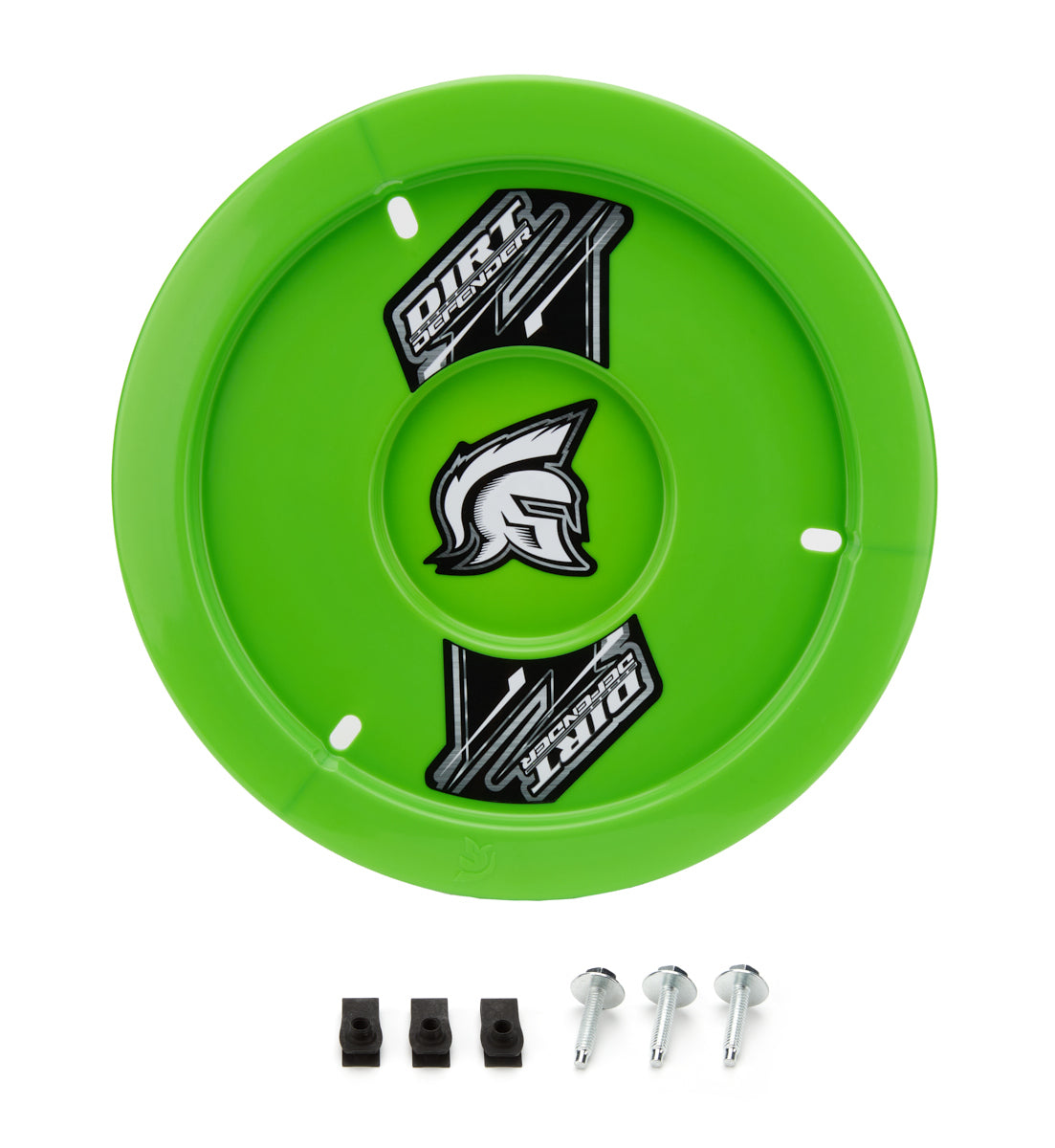 Dirt Defender Racing Products Mud Cover - Gen Ii - Bolt-On - Hardware Included - Cover Only - Plastic - Fluorescent Green - 1