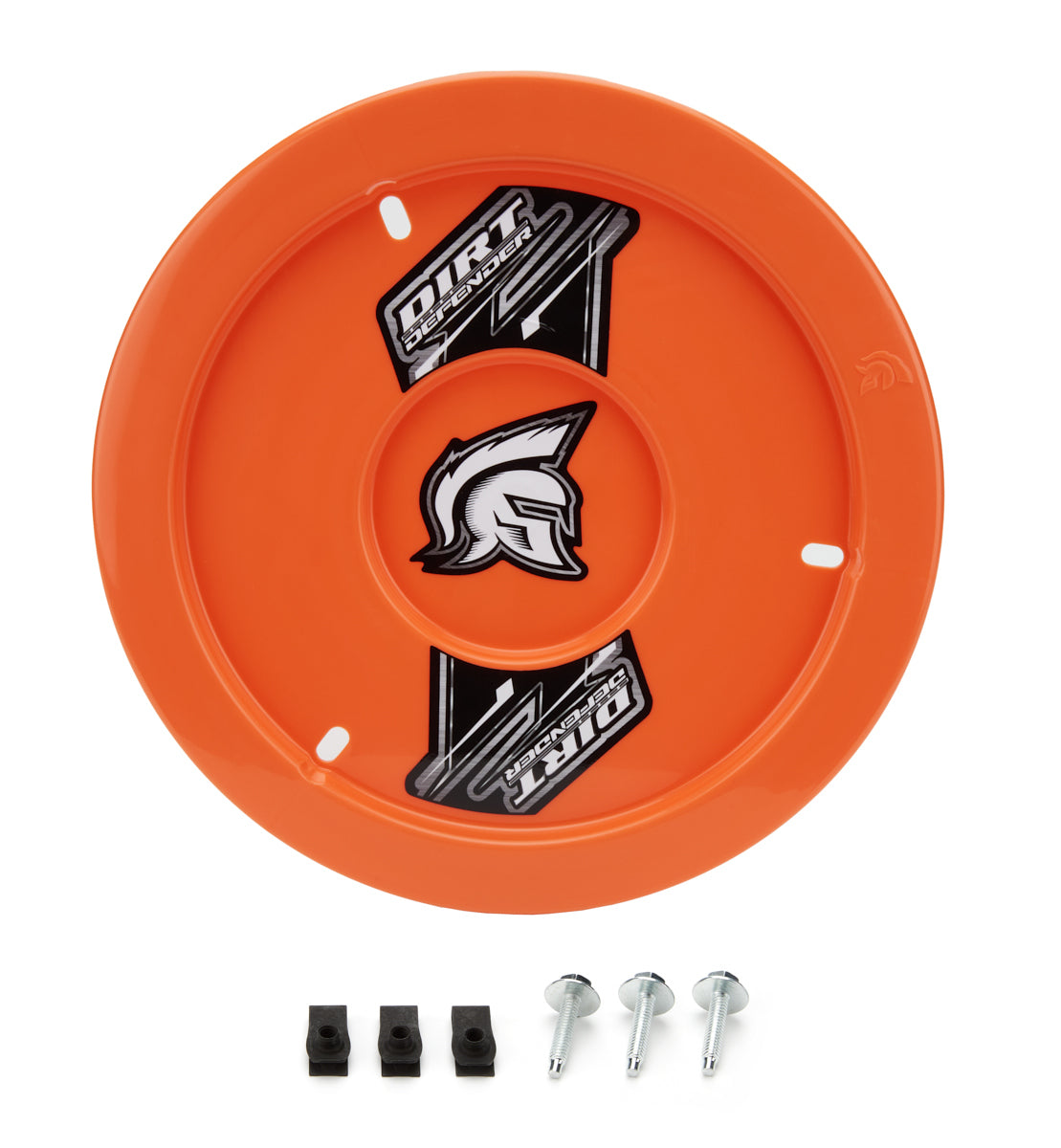 Dirt Defender Racing Products Mud Cover - Gen Ii - Bolt-On - Hardware Included - Cover Only - Plastic - Orange - 15 in Wheels - Each - 10090-2