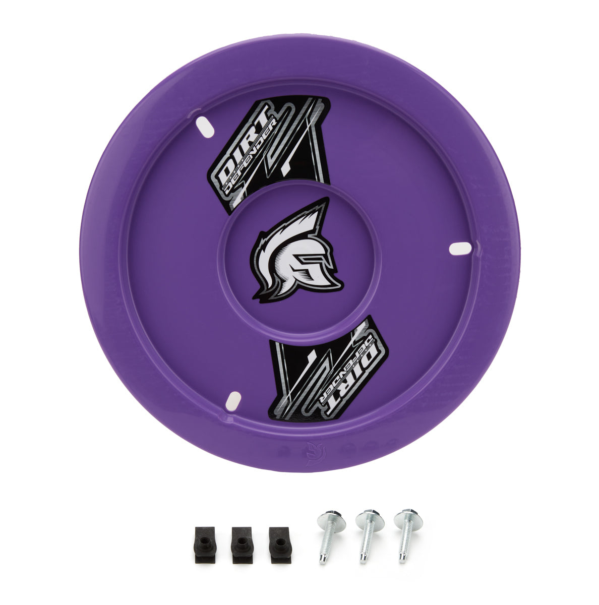 Dirt Defender Racing Products Mud Cover - Gen Ii - Bolt-On - Hardware Included - Cover Only - Plastic - Purple - 15 in Wheels