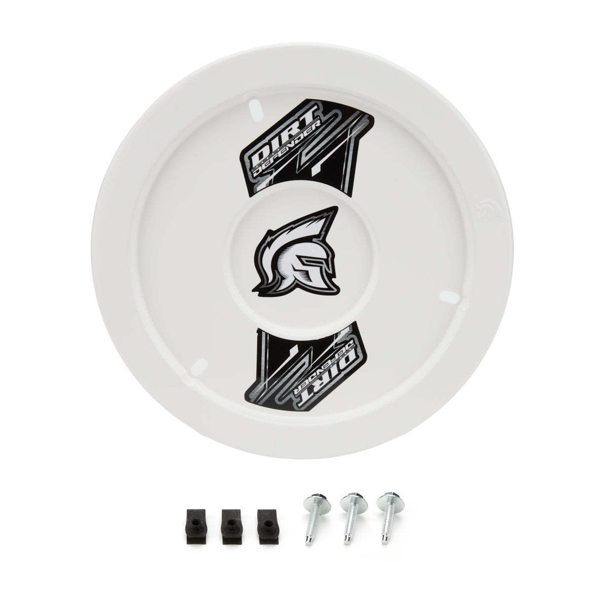 Dirt Defender Racing Products Mud Cover - Gen Ii - Bolt-On - Hardware Included - Cover Only - Plastic - White - 15 in Wheels - Each - 10130-2