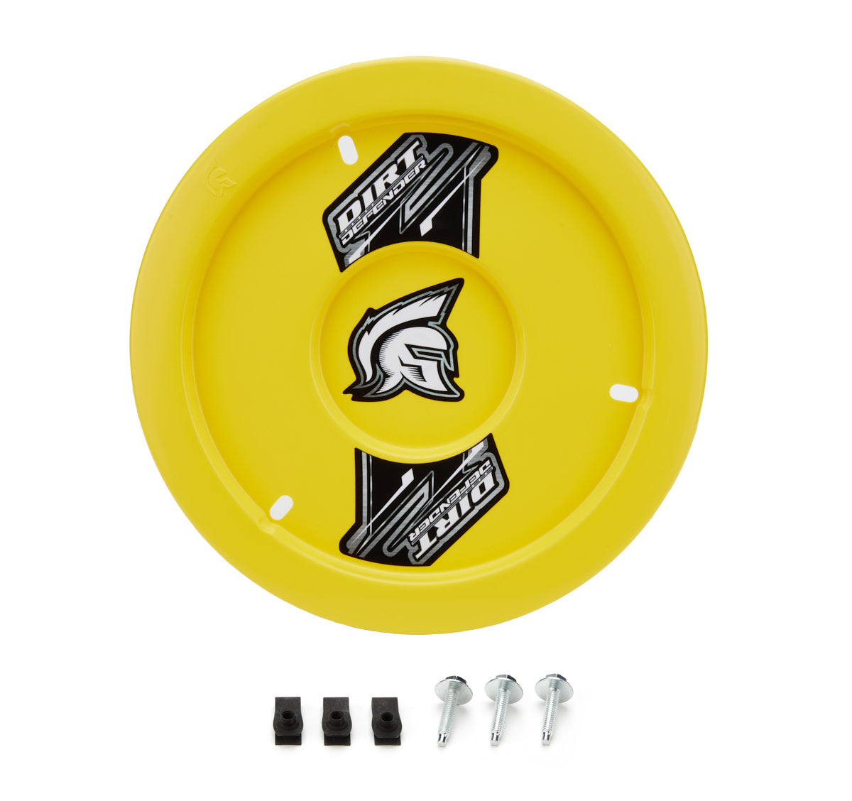 Dirt Defender Racing Products Mud Cover - Gen Ii - Bolt-On - Hardware Included - Cover Only - Plastic - Yellow - 15 in Wheels - Each - 10140-2