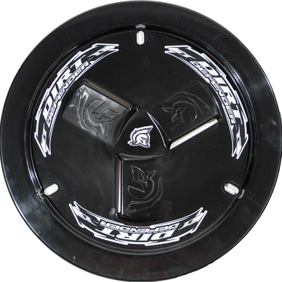 Dirt Defender Racing Products Mud Cover - Bolt-On - Hardware Included - Vented - Cover Only - Plastic - Black - 15 in Wheels - Each - 10160