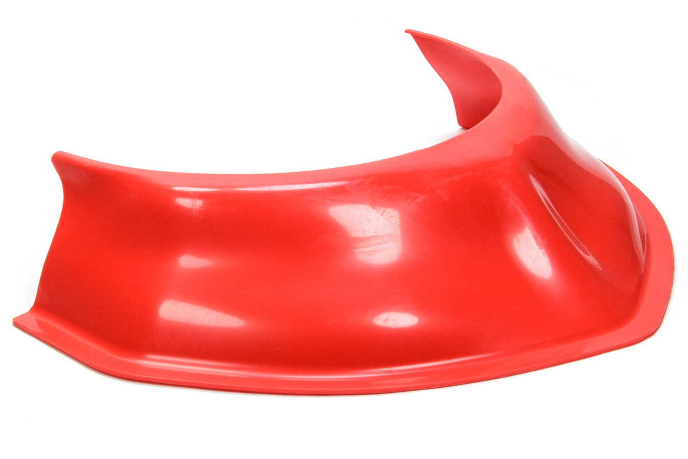 Dirt Defender Racing Products Hood Scoop - 3.5 in Tall - 20 in Wide - Tapered Front - Plastic - Red - Each - 10330