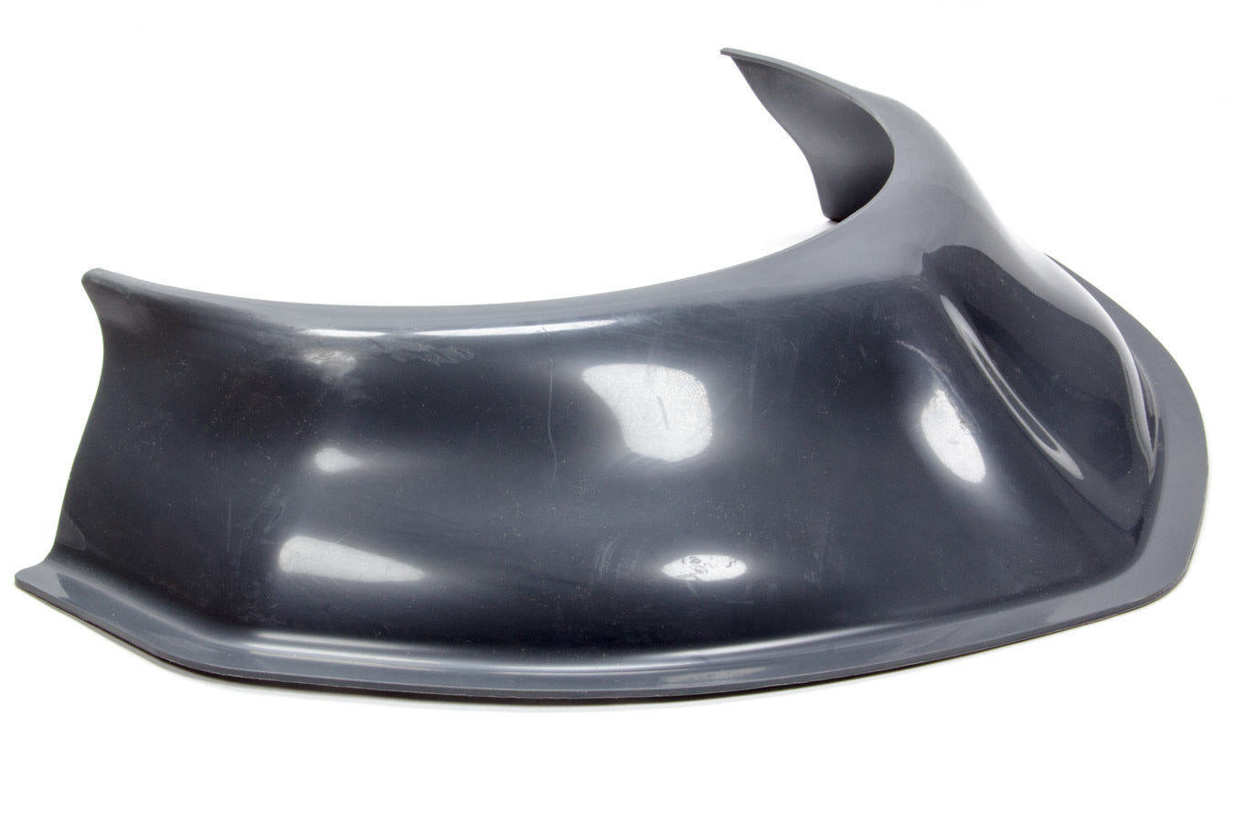 Dirt Defender Racing Products Hood Scoop - 3.5 in Tall - 20 in Wide - Tapered Front - Plastic - Gray - Each - 10380