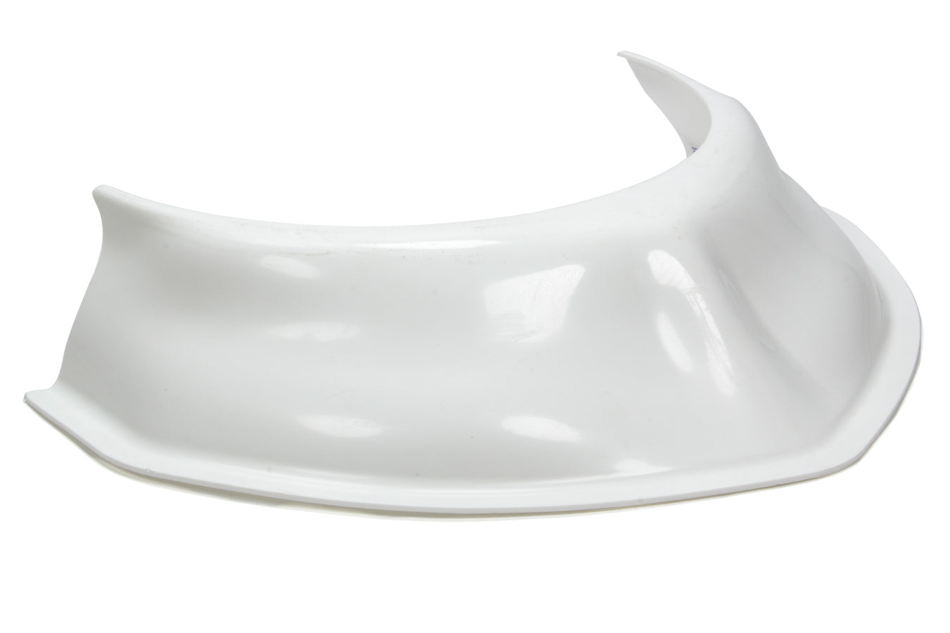 Dirt Defender Racing Products Hood Scoop - 3.5 in Tall - 20 in Wide - Tapered Front - Plastic - White - Each - 10390