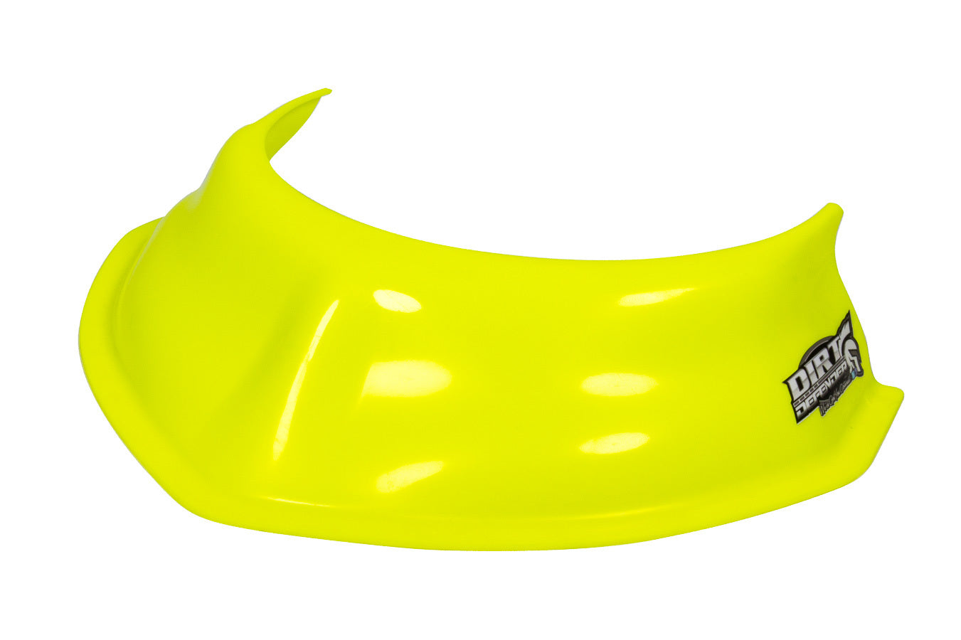 Dirt Defender Racing Products Hood Scoop - 3.5 in Tall - 20 in Wide - Tapered Front - Plastic - Fluorescent Yellow - Each - 1