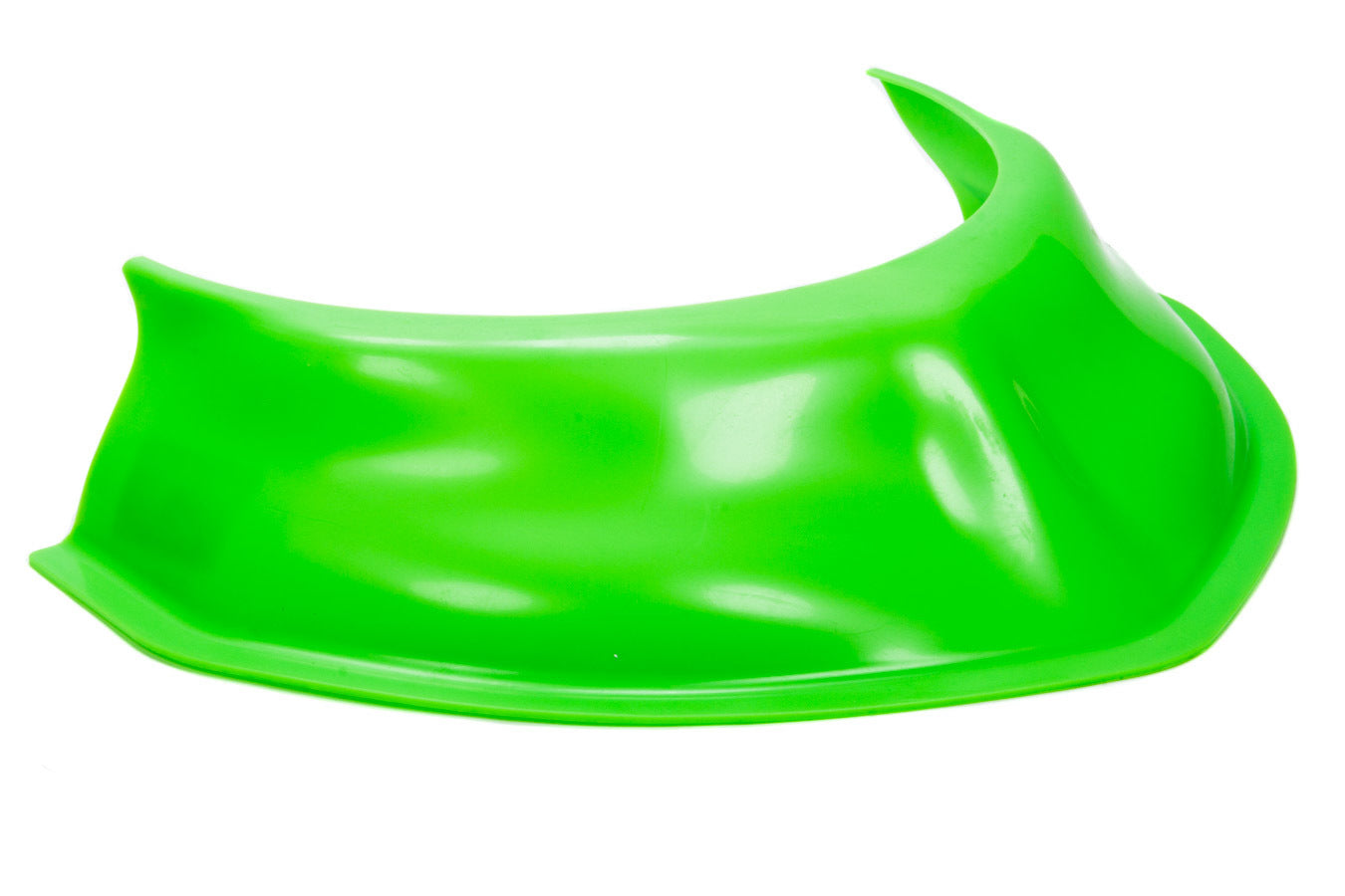 Dirt Defender Racing Products Hood Scoop - 3.5 in Tall - 20 in Wide - Tapered Front - Plastic - Fluorescent Green - Each - 10