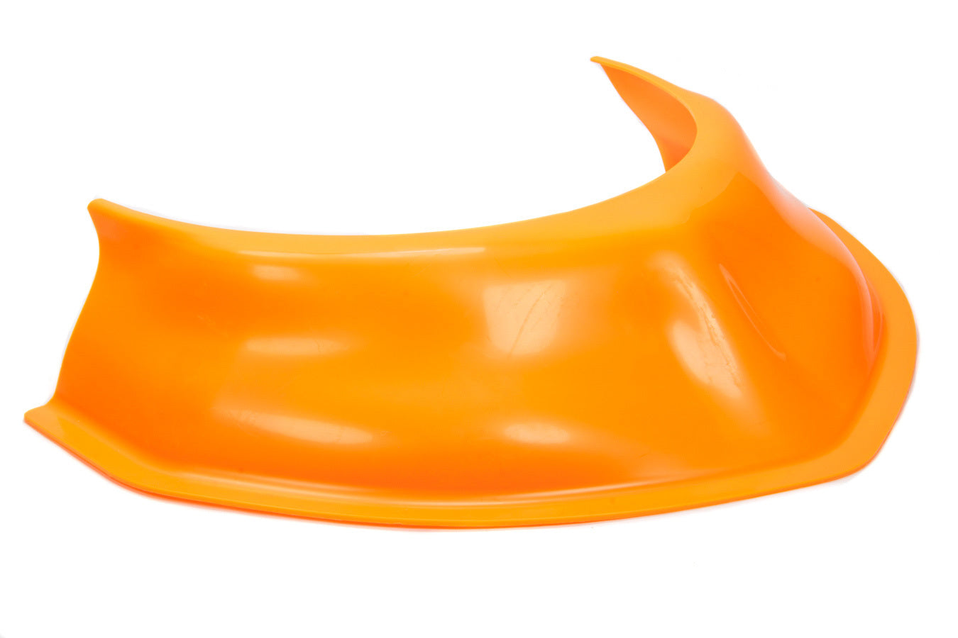 Dirt Defender Racing Products Hood Scoop - 3.5 in Tall - 20 in Wide - Tapered Front - Plastic - Fluorescent Orange - Each - 1