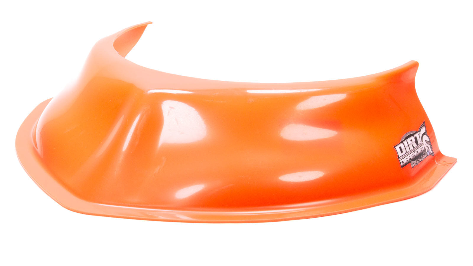 Dirt Defender Racing Products Hood Scoop - 3.5 in Tall - 20 in Wide - Tapered Front - Plastic - Fluorescent Red - Each - 1043