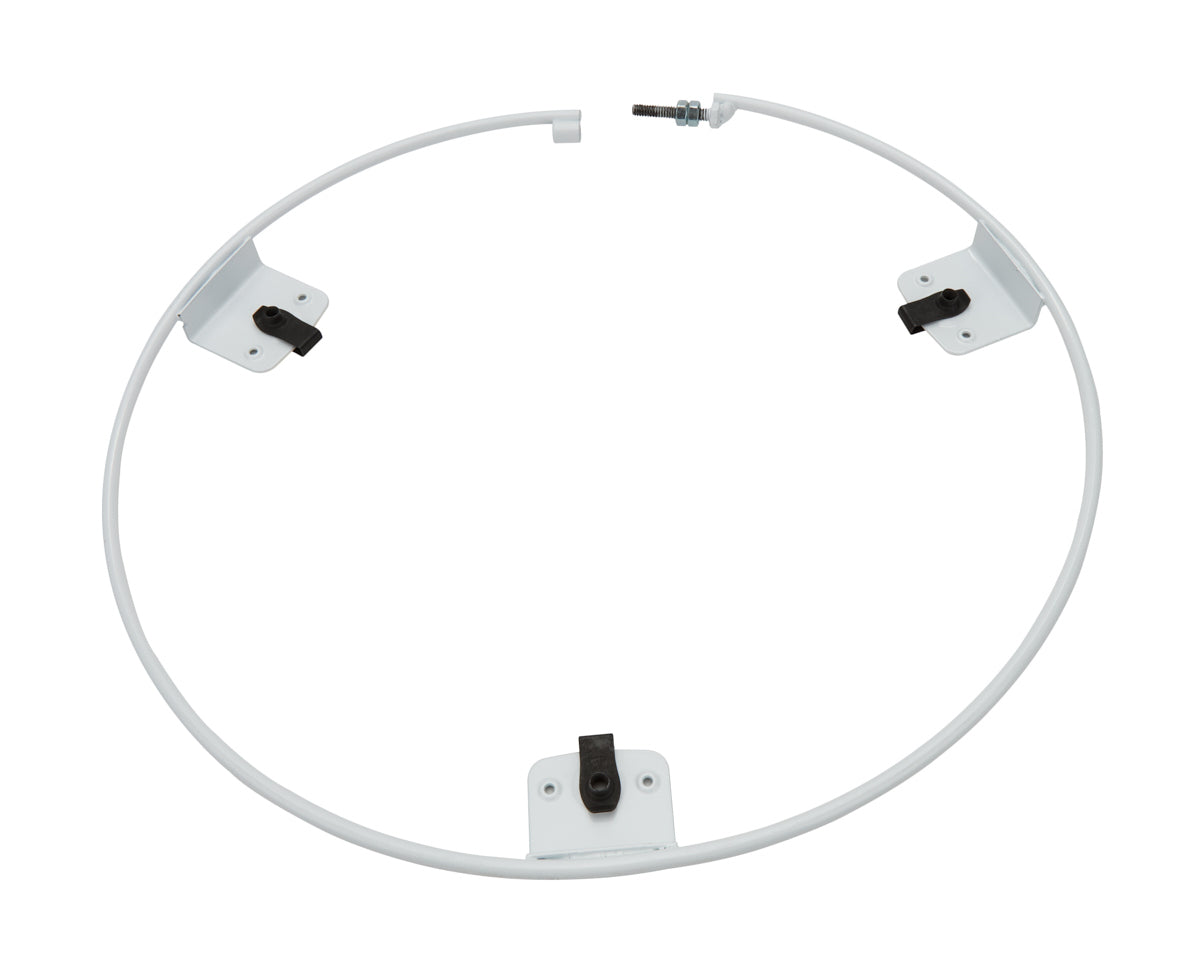 Dirt Defender Racing Products Mud Cover Ring - Expander Mounting Ring - Bolt-On / Quick Release Hardware - Steel - White - Each - 20020