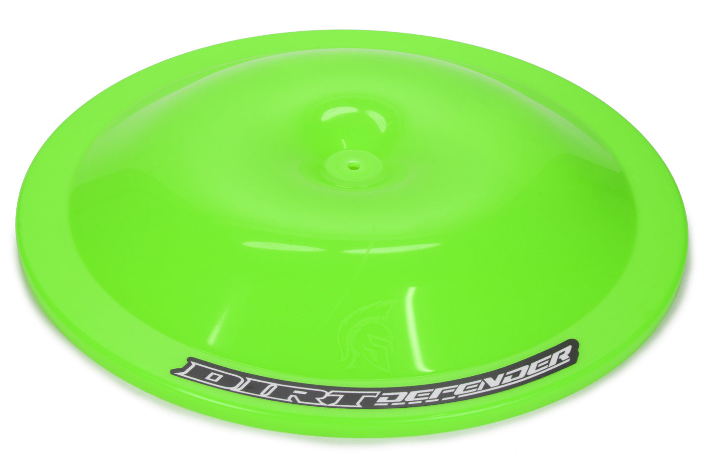 Dirt Defender Racing Products Air Cleaner Lid - 14 in Round - Dirt Defender Logo - Plastic - Neon Green - Each - 5004NG