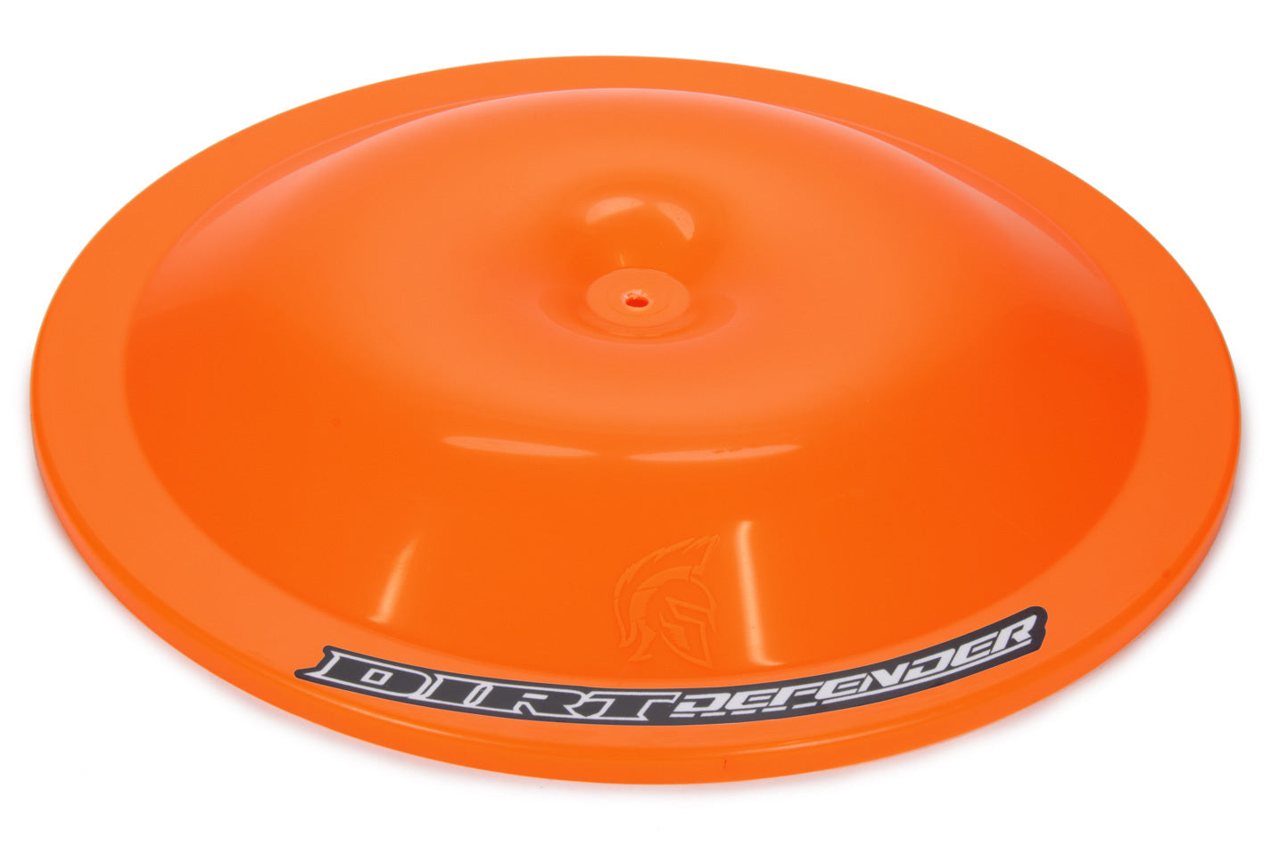 Dirt Defender Racing Products Air Cleaner Lid - 14 in Round - Dirt Defender Logo - Plastic - Neon Orange - Each - 5005NO