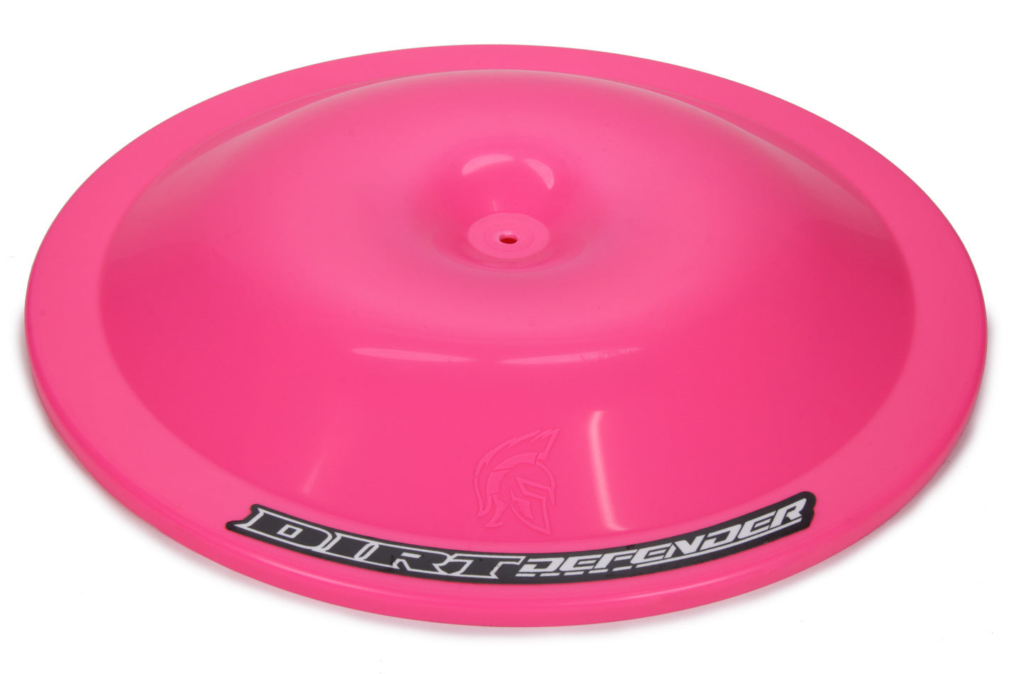 Dirt Defender Racing Products Air Cleaner Lid - 14 in Round - Dirt Defender Logo - Plastic - Neon Pink - Each - 5006NP