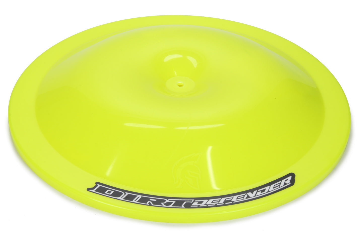 Dirt Defender Racing Products Air Cleaner Lid - 14 in Round - Dirt Defender Logo - Plastic - Neon Yellow - Each - 5007NY