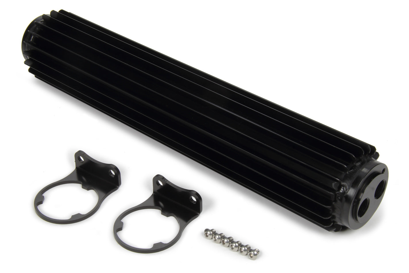 Derale Dual-Pass Heat Sink Cool er 15in Black Anodized Fluid Coolers 13281