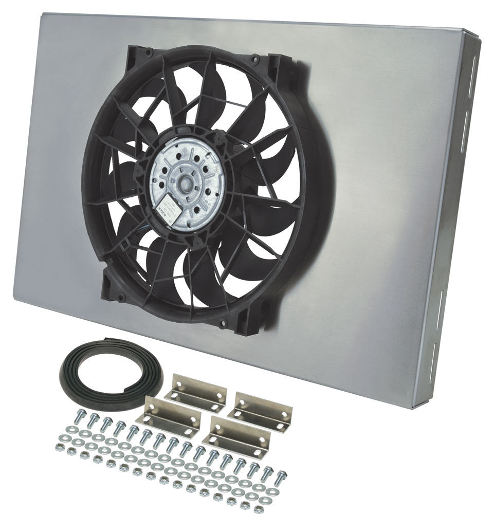 Derale RAD Fan w/Alum Shroud Assembly Cooling Fans - Electric 16827